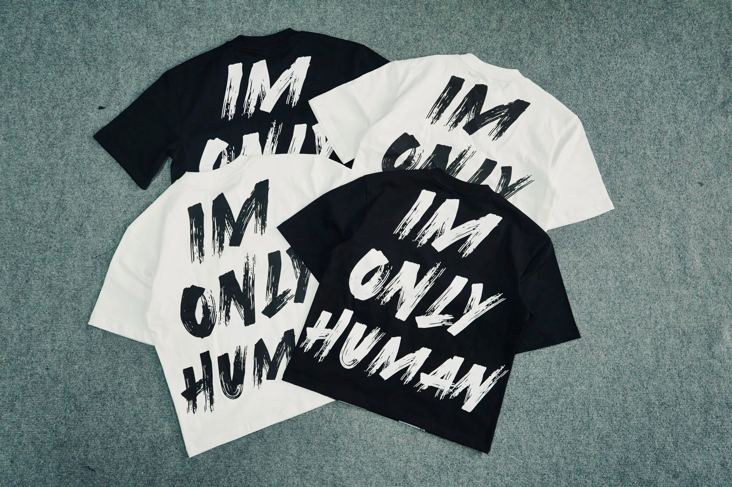 White “IM ONLY HUMAN” TEE